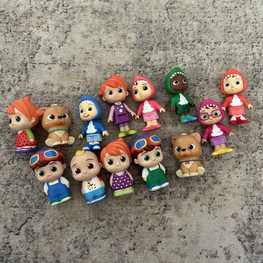 CoComelon Figures Mixed, JJ, YoYo, TomTom Set Of 13 Assorted Sets